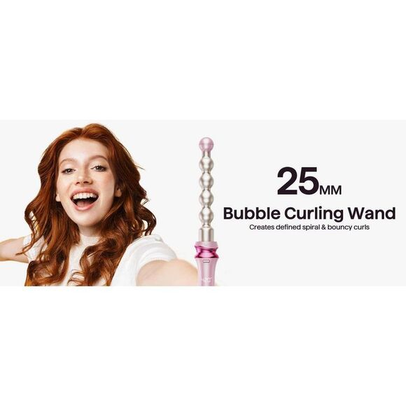 Wavytalk - Heatwave Pro 5-in-1 Curling Wand Set, Inc Pink - Picture 11 of 13